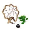 GLOBOSTAR® BRADLEY 01661 Vintage Κρεμαστό Φωτιστικό Οροφής με Ντουί 1 x E27 AC 220-240V IP20 - Πολύχρωμο - Μ42 x Π42 x Y42cm
