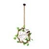 GLOBOSTAR® BRADLEY 01661 Vintage Κρεμαστό Φωτιστικό Οροφής με Ντουί 1 x E27 AC 220-240V IP20 - Πολύχρωμο - Μ42 x Π42 x Y42cm