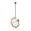 GLOBOSTAR® BRADLEY 01661 Vintage Κρεμαστό Φωτιστικό Οροφής με Ντουί 1 x E27 AC 220-240V IP20 - Πολύχρωμο - Μ42 x Π42 x Y42cm