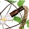 GLOBOSTAR® BRADLEY 01661 Vintage Κρεμαστό Φωτιστικό Οροφής με Ντουί 1 x E27 AC 220-240V IP20 - Πολύχρωμο - Μ42 x Π42 x Y42cm