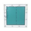GloboStar® MAKEUP MIRROR-80x80-4 Μοντέρνος Καθρέπτης Μακιγιάζ με Πλαίσιο Φυσικού Ξύλου με Διακόπτη On/Off 12 x E27 AC220-240V - Μ80 x Π7 x Υ80cm - Λευκή Λάκα