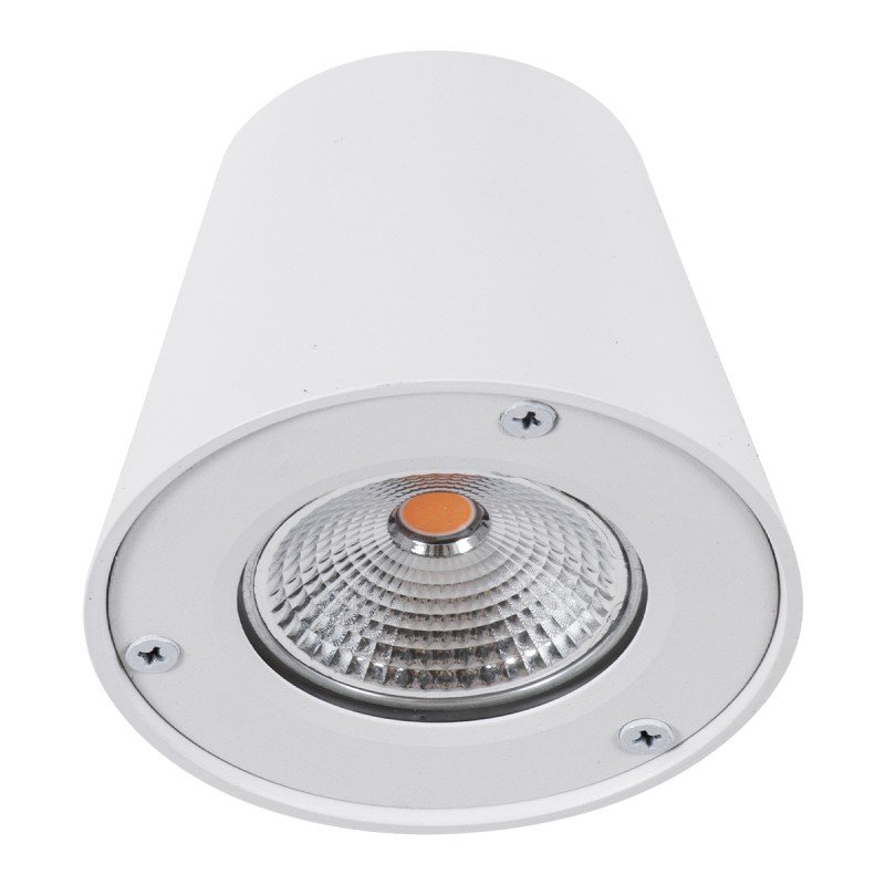 GLOBOSTAR® GARDENIA 60797 Μοντέρνο Φωτιστικό Τοίχου - Απλίκα LED 7W 700lm 60° AC 220-240V Αδιάβροχο IP65 Θερμό Λευκό 2700K - Bridgelux COB Chip & TÜV SÜD Driver - Λευκό Ματ - Μ9.5 x Π13 x Υ7.7cm - 5 Χρόνια Εγγύηση