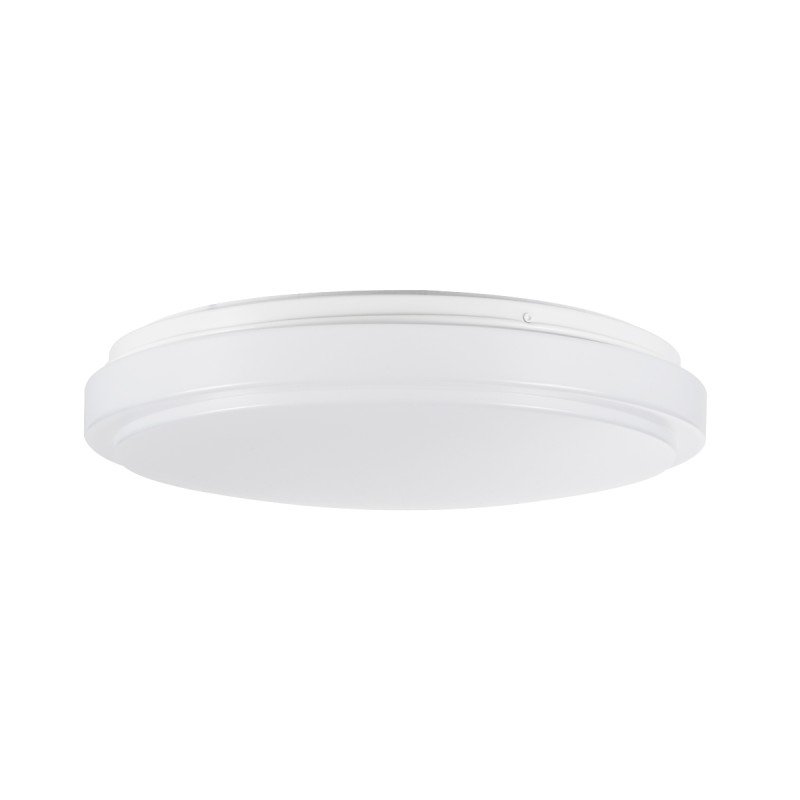 GLOBOSTAR® SENSORANO 60994 Μοντέρνο Φωτιστικό Οροφής με Ανιχνευτή Microwave / Αισθητήρα Κίνησης LED 30W 3900lm 120° AC 220-240V Αδιάβροχο IP54 Ψυχρό Λευκό 6000K - Lumileds SMD Chip - Λευκό Γαλακτερό - Μ38 x Π38 x Υ5.3cm - 3 Χρόνια Εγγύηση