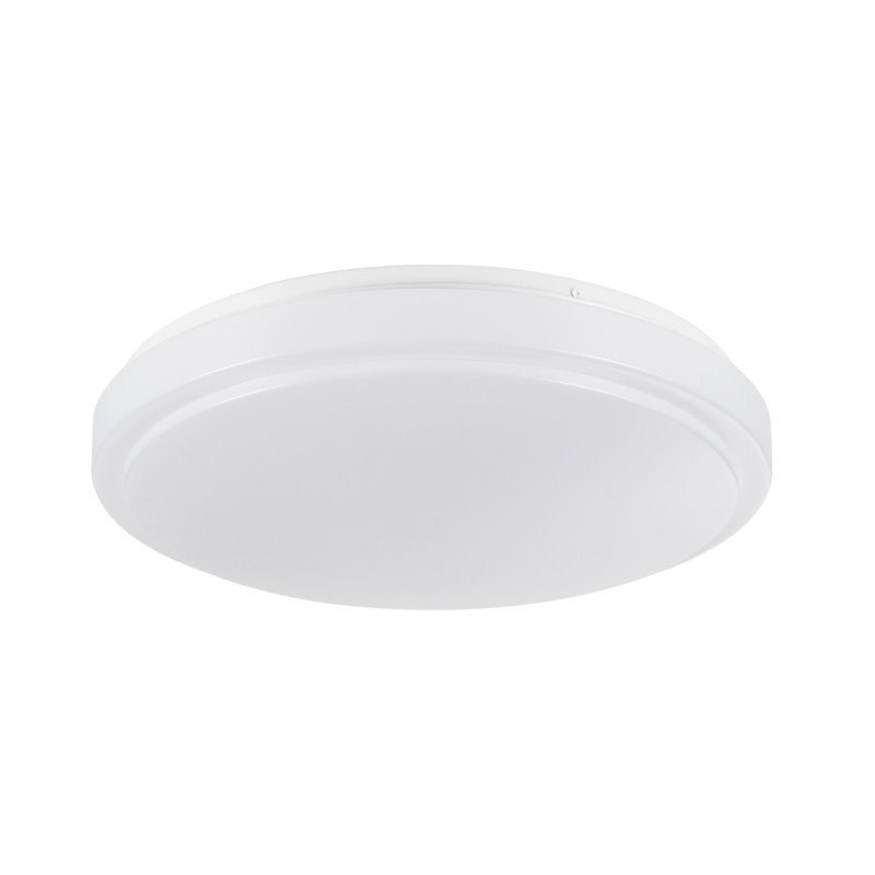 GLOBOSTAR® SENSORANO 60994 Μοντέρνο Φωτιστικό Οροφής με Ανιχνευτή Microwave / Αισθητήρα Κίνησης LED 30W 3900lm 120° AC 220-240V Αδιάβροχο IP54 Ψυχρό Λευκό 6000K - Lumileds SMD Chip - Λευκό Γαλακτερό - Μ38 x Π38 x Υ5.3cm - 3 Χρόνια Εγγύηση