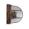 GLOBOSTAR® BOATLIGHT 61584 Vintage Φωτιστικό Καραβοχελώνα Τοίχου & Οροφής με Ντουί 1 x E27 AC 220-240V Αδιάβροχο IP65 - Χάλκινο Εφέ Σκουριάς Ματ - Μ21 x Π10.4 x Υ9cm