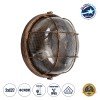 GLOBOSTAR® BOATLIGHT 61590 Vintage Φωτιστικό Καραβοχελώνα Τοίχου & Οροφής με Ντουί 2 x E27 AC 220-240V Αδιάβροχο IP65 - Χάλκινο Παλαιωμένο Εφέ Σκουριάς Ματ - Μ24 x Π24 x Υ11cm GLOBOSTAR® BOATLIGHT 61590 Vintage Φωτιστικό Καραβοχελώνα Τοίχου & Οροφής με Ντουί 2 x E27 AC 220-240V Αδιάβροχο IP65 - Χάλκινο Παλαιωμένο Εφέ Σκουριάς Ματ - Μ24 x Π24 x Υ11cm