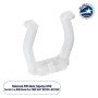 GLOBOSTAR® NEOTUBE-B 70643 Βάση Στήριξης για Neon Flex LED Αδιάβροχο IP65 - Διάφανο - Μ2.5 x Π1.1 x Υ2.5cm