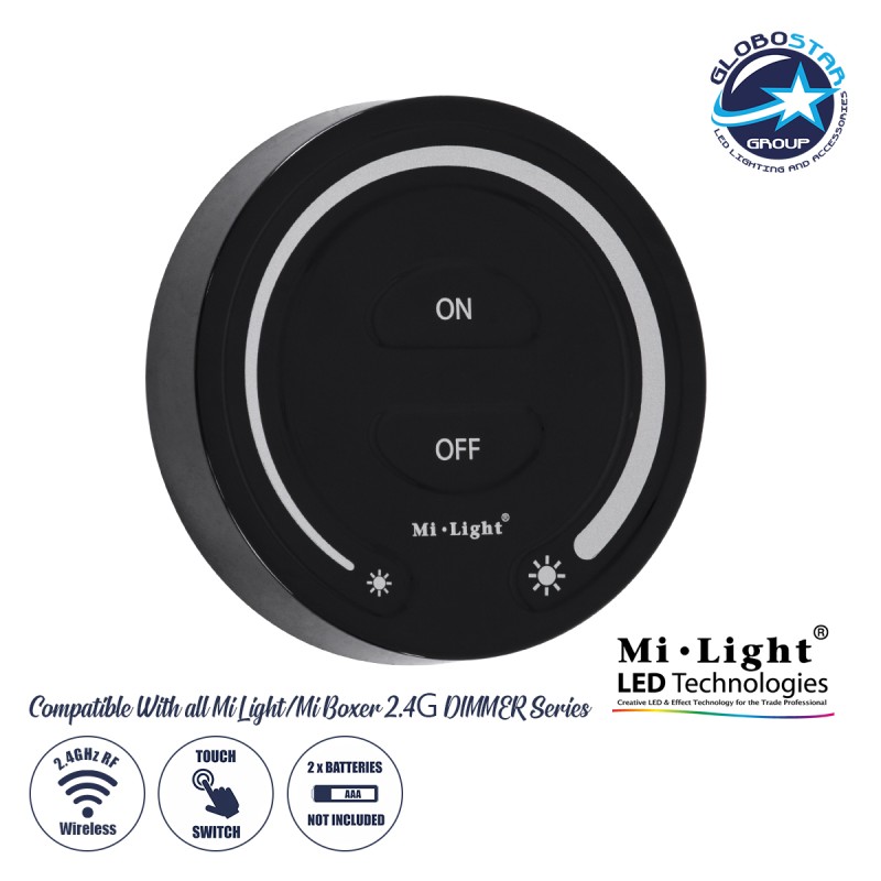 GLOBOSTAR® MiBOXER-FUT087-B 71403 Ασύρματο Χειριστήριο Αφής 1 Ζώνης DC 3V(2 x AAA) IP20 - RF 2.4GHz - Μαύρο - Μ8 x Π8 x Υ1.8cm - 3 Χρόνια Εγγύηση GLOBOSTAR® MiBOXER-FUT087-B 71403 Ασύρματο Χειριστήριο Αφής 1 Ζώνης DC 3V(2 x AAA) IP20 - RF 2.4GHz - Μαύρο - Μ8 x Π8 x Υ1.8cm - 3 Χρόνια Εγγύηση