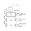 GloboStar® MiBOXER-D3-CX 71425 DC DMX & RDM Dimmer High Speed Controller / Decoder 3 Καναλιών DC 12-24V 3 x 6A 144W - Max 18A 432W - IP20 Μ13 x Π5 x Υ2.5cm - 5 Years Warranty