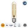 GLOBOSTAR® TUBIS 99049 Λάμπα Σωλήνας E27 T30 LED 4W 350lm 360° AC 220-240V IP20 Ultra Θερμό Λευκό 2200K Dimmable - Long Filament Chip - Μελί - Μ3 x Π3 x Υ13.5cm - 3 Χρόνια Εγγύηση