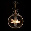 GLOBOSTAR® DREAM 99255 Λάμπα E27 G125 LED 2.4W 204lm 360° AC 220-240V IP20 Ultra Θερμό Λευκό 2200K Dimmable - Filament Chip - Μελί - Μ12.5 x Π12.5 x Υ18cm - 3 Χρόνια Εγγύηση
