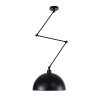 GLOBOSTAR® LOTUS 00939 Μοντέρνο Φωτιστικό Οροφής με Ντουί 1 x E27 AC 220-240V IP20 - Μαύρο - Μ30 x Π30 x Υ21cm