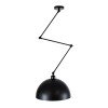 GLOBOSTAR® LOTUS 00939 Μοντέρνο Φωτιστικό Οροφής με Ντουί 1 x E27 AC 220-240V IP20 - Μαύρο - Μ30 x Π30 x Υ21cm