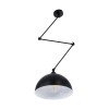 GLOBOSTAR® LOTUS 00939 Μοντέρνο Φωτιστικό Οροφής με Ντουί 1 x E27 AC 220-240V IP20 - Μαύρο - Μ30 x Π30 x Υ21cm