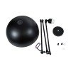 GLOBOSTAR® LOTUS 00939 Μοντέρνο Φωτιστικό Οροφής με Ντουί 1 x E27 AC 220-240V IP20 - Μαύρο - Μ30 x Π30 x Υ21cm