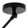 GLOBOSTAR® LOTUS 00939 Μοντέρνο Φωτιστικό Οροφής με Ντουί 1 x E27 AC 220-240V IP20 - Μαύρο - Μ30 x Π30 x Υ21cm