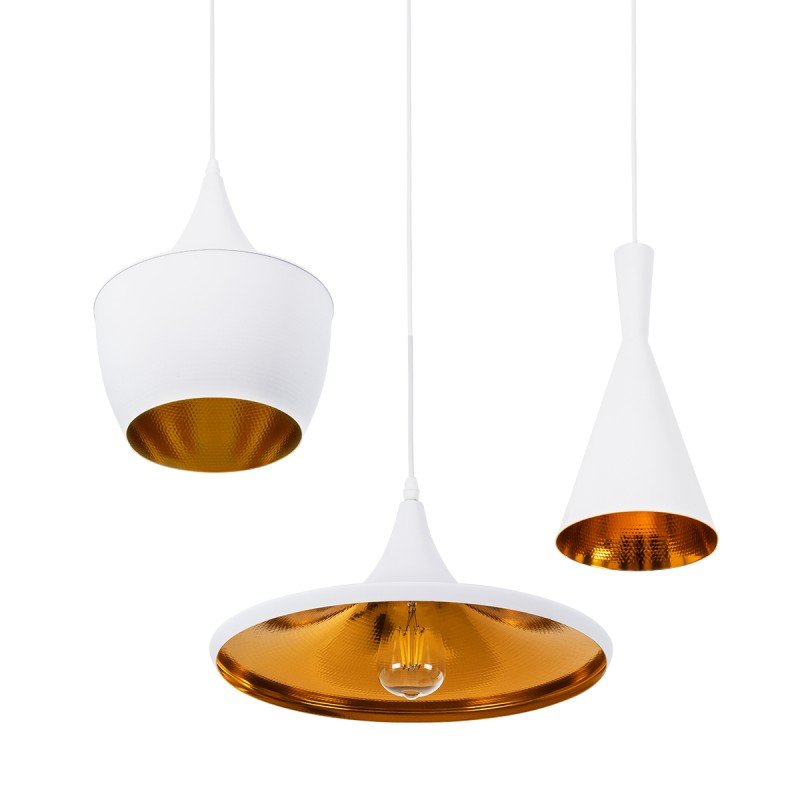 GLOBOSTAR® SHANGHAI 01026 Μοντέρνο Κρεμαστό Φωτιστικό Οροφής με Ντουί 3 x E27 AC 220-240V IP20 - Λευκό & Χρυσό - Μ79.5 x Π79.5 x Υ38cm - Σετ 3 Τεμαχίων GLOBOSTAR® SHANGHAI 01026 Μοντέρνο Κρεμαστό Φωτιστικό Οροφής με Ντουί 3 x E27 AC 220-240V IP20 - Λευκό & Χρυσό - Μ79.5 x Π79.5 x Υ38cm - Σετ 3 Τεμαχίων