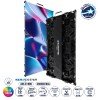 GLOBOSTAR® LUMOWALL 41003 Κυρτή Οθόνη Video Wall P3.91 Καμπίνα 50x100cm LED 360W 3840Hz 32768 Dots ≥5600cd/㎡ Nits AC 220-240V Εξωτερικού Χώρου IP65 Full Color S1/16 14Bits - Κάρτα NovaStar A8S-N+HUB - Curved -10/+15 Angle - Προστατευτικά Γωνιών - Nationst