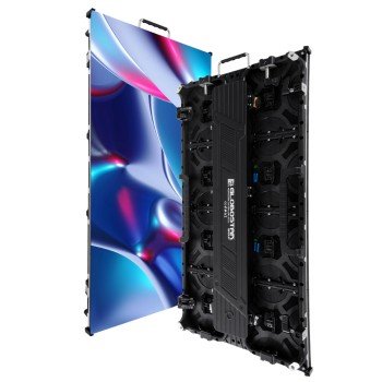 GLOBOSTAR® LUMOWALL 41003 Κυρτή Οθόνη Video Wall P3.91 Καμπίνα 50x100cm LED 360W 3840Hz 32768 Dots ≥5600cd/㎡ Nits AC 220-240V Εξωτερικού Χώρου IP65 Full Color S1/16 14Bits - Κάρτα NovaStar A8S-N+HUB - Curved -10/+15 Angle - Προστατευτικά Γωνιών - Nationst