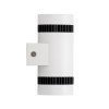 GLOBOSTAR® CANNONAL 60575 Μοντέρνο Φωτιστικό Τοίχου - Απλίκα LED 10W 1150lm 30° AC 220-240V IP20 Θερμό Λευκό 2700K - Bridgelux COB Chip & TÜV SÜD Driver - Μαύρο Ματ & Λευκό Ματ - Μ5 x Π6.5 x Υ11cm - 3 Χρόνια Εγγύηση