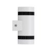 GLOBOSTAR® CANNONAL 60578 Μοντέρνο Φωτιστικό Τοίχου - Απλίκα LED 20W 2300lm 30° AC 220-240V IP20 Θερμό Λευκό 2700K - Bridgelux COB Chip & TÜV SÜD Driver - Μαύρο Ματ & Λευκό Ματ - Μ12 x Π6.5 x Υ11cm - 3 Χρόνια Εγγύηση