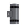 GLOBOSTAR® CANNONAL 60579 Μοντέρνο Φωτιστικό Τοίχου - Απλίκα LED 20W 2300lm 30° AC 220-240V IP20 Θερμό Λευκό 2700K - Bridgelux COB Chip & TÜV SÜD Driver - Μαύρο Ματ & Γκρι Ανθρακί Ματ - Μ12 x Π6.5 x Υ11cm - 3 Χρόνια Εγγύηση