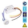 GLOBOSTAR® SENSORE 75700 Χωνευτός Ανιχνευτής PIR / Αισθητήρας Κίνησης 360° AC 220-240V 0.2A 50W Max IP20 - Μ7 x Π3.7 x Υ3.3cm - 2 Χρόνια Εγγύηση