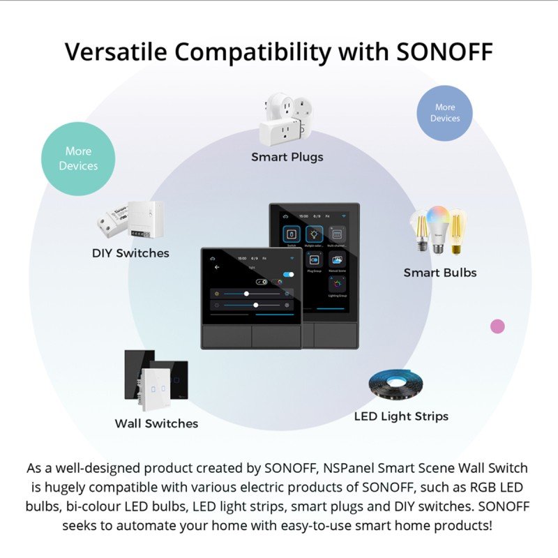GloboStar® 80096 SONOFF NSPanel-EUW - Wi-Fi Smart Scene Wall Switch (86/EU Type) - Integrated HMI Touch Panel - Smart Controller & Gateway for All Smart Devises GloboStar® 80096 SONOFF NSPanel-EUW - Wi-Fi Smart Scene Wall Switch (86/EU Type) - Integrated HMI Touch Panel - Smart Controller & Gateway for All Smart Devises