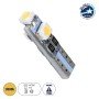 GloboStar® T5 81030 Λάμπα Αυτοκινήτου LED 3xSMD1210 0.48W 18lm 360° DC 12V IP20 Φ0.6 x Υ2cm Θερμό Λευκό 3000K