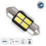 GLOBOSTAR® C5W 81310 Σωληνωτή Λάμπα C5W 31mm CANbus LED 2.7W 160lm 120° DC 12V IP20 Ψυχρό Λευκό 6000K - 4 x Epistar SMD3030 Chip - Μ3.1 x Π1.2 x Υ1.2cm - 1 Χρόνο Εγγύηση