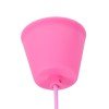 GLOBOSTAR® CABLITO 61553 Μοντέρνο Κρεμαστό Φωτιστικό Οροφής με Ντουί 1 x E27 AC 220-240V IP20 - Ροζ - Μ4 x Π4 x Υ110cm