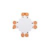 GLOBOSTAR® STRIPCON 70707 + Σύνδεσμος για Μονόχρωμη Ταινία LED 8mm σε 8mm IP20 - Λευκό - Μ2.4 x Π2.4 x Υ0.4cm