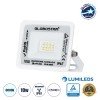 GLOBOSTAR® ATLAS 61404 Προβολέας LED 10W 1250lm 120° AC 220-240V Αδιάβροχο IP67 Ψυχρό Λευκό 6000K - Lumileds SMD Chip - TÜV Rheinland Certified - Λευκό Ματ - Μ10 x Π2 x Υ8cm - 5 Χρόνια Εγγύηση
