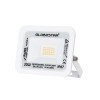 GLOBOSTAR® ATLAS 61409 Προβολέας LED 20W 2300lm 120° AC 220-240V Αδιάβροχο IP67 Θερμό Λευκό 2700K - Lumileds SMD Chip - TÜV Rheinland Certified - Λευκό Ματ - Μ12 x Π2.5 x Υ9.5cm - 5 Χρόνια Εγγύηση