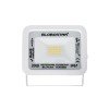 GLOBOSTAR® ATLAS 61409 Προβολέας LED 20W 2300lm 120° AC 220-240V Αδιάβροχο IP67 Θερμό Λευκό 2700K - Lumileds SMD Chip - TÜV Rheinland Certified - Λευκό Ματ - Μ12 x Π2.5 x Υ9.5cm - 5 Χρόνια Εγγύηση