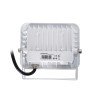 GLOBOSTAR® ATLAS 61409 Προβολέας LED 20W 2300lm 120° AC 220-240V Αδιάβροχο IP67 Θερμό Λευκό 2700K - Lumileds SMD Chip - TÜV Rheinland Certified - Λευκό Ματ - Μ12 x Π2.5 x Υ9.5cm - 5 Χρόνια Εγγύηση