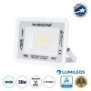 GLOBOSTAR® ATLAS 61413 Προβολέας LED 30W 3750lm 120° AC 220-240V Αδιάβροχο IP67 Ψυχρό Λευκό 6000K - Lumileds SMD Chip - TÜV Rheinland Certified - Λευκό Ματ - Μ16 x Π2.5 x Υ12.5cm - 5 Χρόνια Εγγύηση