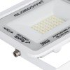 GLOBOSTAR® ATLAS 61413 Προβολέας LED 30W 3750lm 120° AC 220-240V Αδιάβροχο IP67 Ψυχρό Λευκό 6000K - Lumileds SMD Chip - TÜV Rheinland Certified - Λευκό Ματ - Μ16 x Π2.5 x Υ12.5cm - 5 Χρόνια Εγγύηση