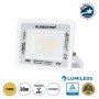 GLOBOSTAR® ATLAS 61415 Προβολέας LED 30W 3450lm 120° AC 220-240V Αδιάβροχο IP67 Θερμό Λευκό 2700K - Lumileds SMD Chip - TÜV Rheinland Certified - Λευκό Ματ - Μ16 x Π2.5 x Υ12.5cm - 5 Χρόνια Εγγύηση