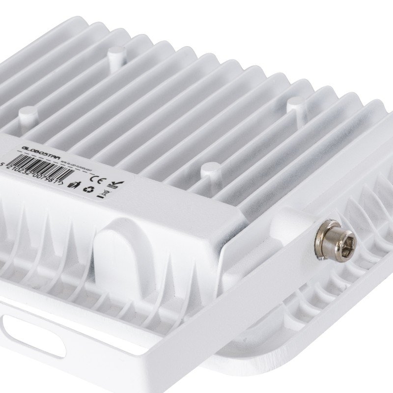 GLOBOSTAR® ATLAS 61415 Προβολέας LED 30W 3450lm 120° AC 220-240V Αδιάβροχο IP67 Θερμό Λευκό 2700K - Lumileds SMD Chip - TÜV Rheinland Certified - Λευκό Ματ - Μ16 x Π2.5 x Υ12.5cm - 5 Χρόνια Εγγύηση