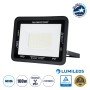 GLOBOSTAR® ATLAS 61425 Προβολέας LED 100W 12500lm 120° AC 220-240V Αδιάβροχο IP67 Ψυχρό Λευκό 6000K - Lumileds SMD Chip - TÜV Rheinland Certified - Μαύρο Ματ - Μ27 x Π4 x Υ21cm - 5 Χρόνια Εγγύηση