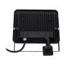 GLOBOSTAR® AURORA 61441 Προβολέας με Ανιχνευτή PIR / Αισθητήρα Κίνησης LED 50W 6250lm 120° AC 220-240V Αδιάβροχο IP67 Ψυχρό Λευκό 6000K - Lumileds SMD Chip - TÜV Rheinland Certified - Μαύρο Ματ - Μ21 x Π5 x Υ21cm - 3 Χρόνια Εγγύηση