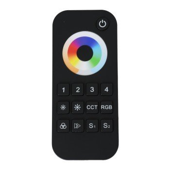 GLOBOSTAR® SKYDANCE-RT10 71544 RF Ασύρματο Χειριστήριο Αφής 4 Group για όλα τα Πολύχρωμα RGBW+WW SKYDANCE Controller - DC 3V 2 x AAA IP20 - RF2.4Ghz - Μ12.2 x Π5.3 x Υ1.7cm - 5 Χρόνια Εγγύηση