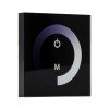 GLOBOSTAR® DIMTOUCH 73318 Dimmer Τοίχου με Touch Panel με 1 x 12A 288W Κανάλι DC 12-24V 12A 288W Max IP20 - Μ9 x Π9 x Υ3.5cm - 2 Χρόνια Εγγύηση