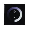 GLOBOSTAR® DIMTOUCH 73318 Dimmer Τοίχου με Touch Panel με 1 x 12A 288W Κανάλι DC 12-24V 12A 288W Max IP20 - Μ9 x Π9 x Υ3.5cm - 2 Χρόνια Εγγύηση
