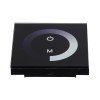GLOBOSTAR® DIMTOUCH 73318 Dimmer Τοίχου με Touch Panel με 1 x 12A 288W Κανάλι DC 12-24V 12A 288W Max IP20 - Μ9 x Π9 x Υ3.5cm - 2 Χρόνια Εγγύηση
