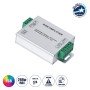 GloboStar® 73392 DC Power & Signal High Speed Amplifier Ενισχυτής Ισχύος & Σήματος Υψηλών Ταχυτήτων 3 Καναλιών DC 12-24V 3 x 4A 96W - Max 12A 288W - IP20 RGB Μ10.5 x Π6.5 x Υ2.5cm - 2 Years Warranty