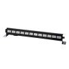 GLOBOSTAR® UVBAR 79660 Μπάρα Φωτισμού με IR Ασύρματο Χειριστήριο LED 36W 120° AC 220-240V IP20 Ultraviolet UV Black Light DMX512 - Star LED Chip - Μαύρο - Μ50 x Π6 x Υ6cm - 2 Χρόνια Εγγύηση