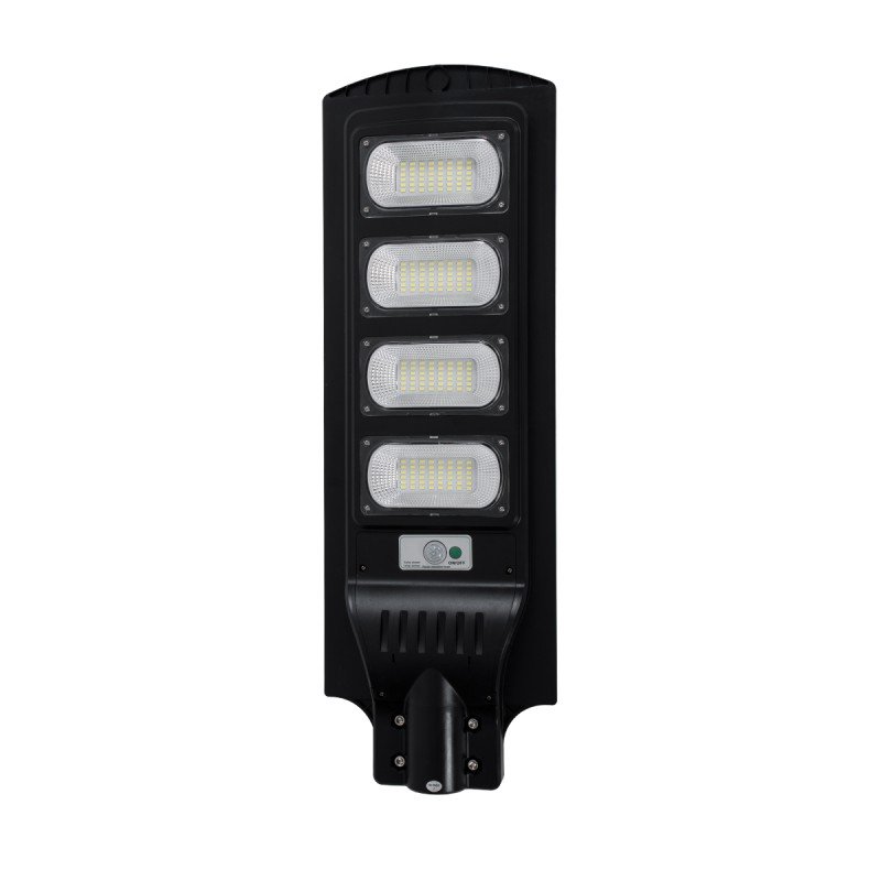 GloboStar® STREETA 85344 Professional LED Solar Street Light Αυτόνομο Ηλιακό Φωτιστικό Δρόμου 120W 6000lm 192 x LED SMD 5730 με Ενσωματωμένο Φωτοβολταϊκό Panel 6V 15W & Επαναφορτιζόμενη Μπαταρία Li-ion 3.2V 15000mAh με Αισθητήρα Ημέρας-Νύχτας & PI