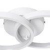 GLOBOSTAR® EVA 61068 Μοντέρνο Φωτιστικό Οροφής LED 16W 1920lm 300° AC 220-240V IP20 Ρυθμιζόμενο Λευκό CCT με On/Off 2700K/4500K/6000K - Lumileds SMD Chip - Λευκό Ματ - Μ33 x Π21 x Υ7cm - 3 Χρόνια Εγγύηση